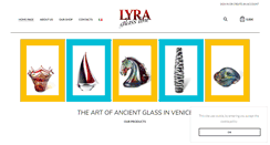 Desktop Screenshot of lyraglass.com